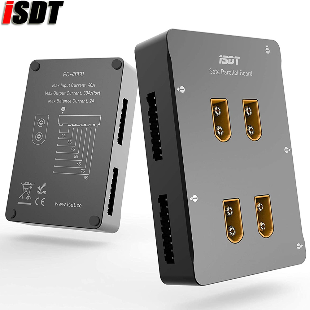 Lipo Parallel Charging Board - ISDT PC-4860 Lipo Battery Charger 1-8S