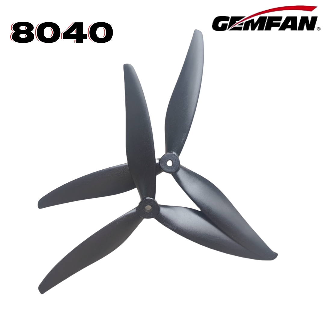 Gemfan 8040 8X4X3 3-blade 8-in - огляд і ціна Drone Rc Diy