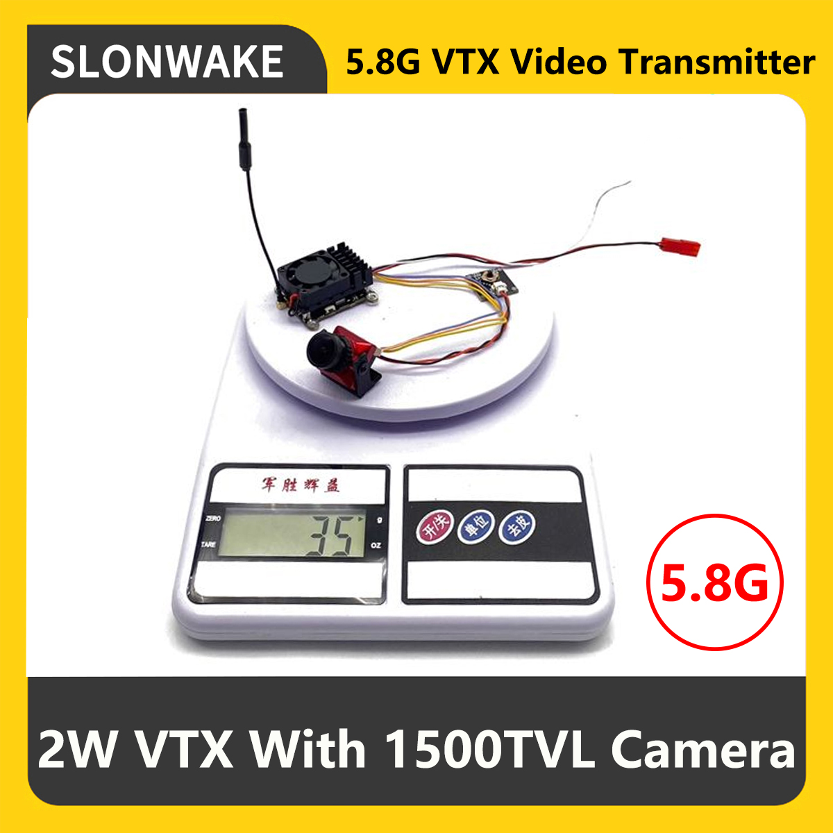 SLONWAKE 5.8G 2000mW FPV VTX T - огляд і ціна Receiver Rc Drone