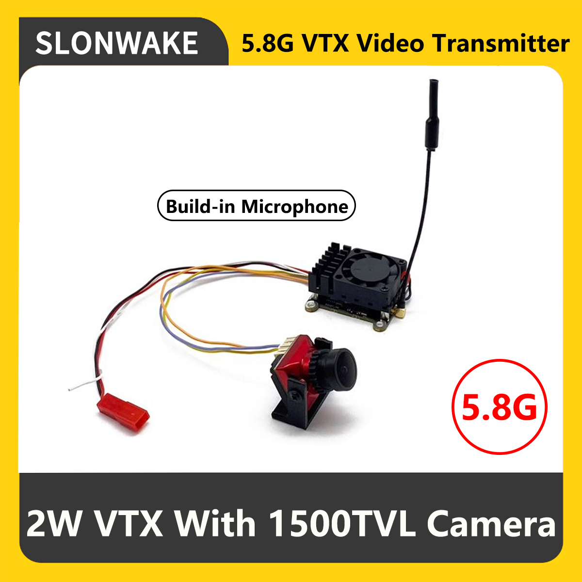 SLONWAKE 5.8G 2000mW FPV VTX T - огляд і ціна Receiver Rc Drone